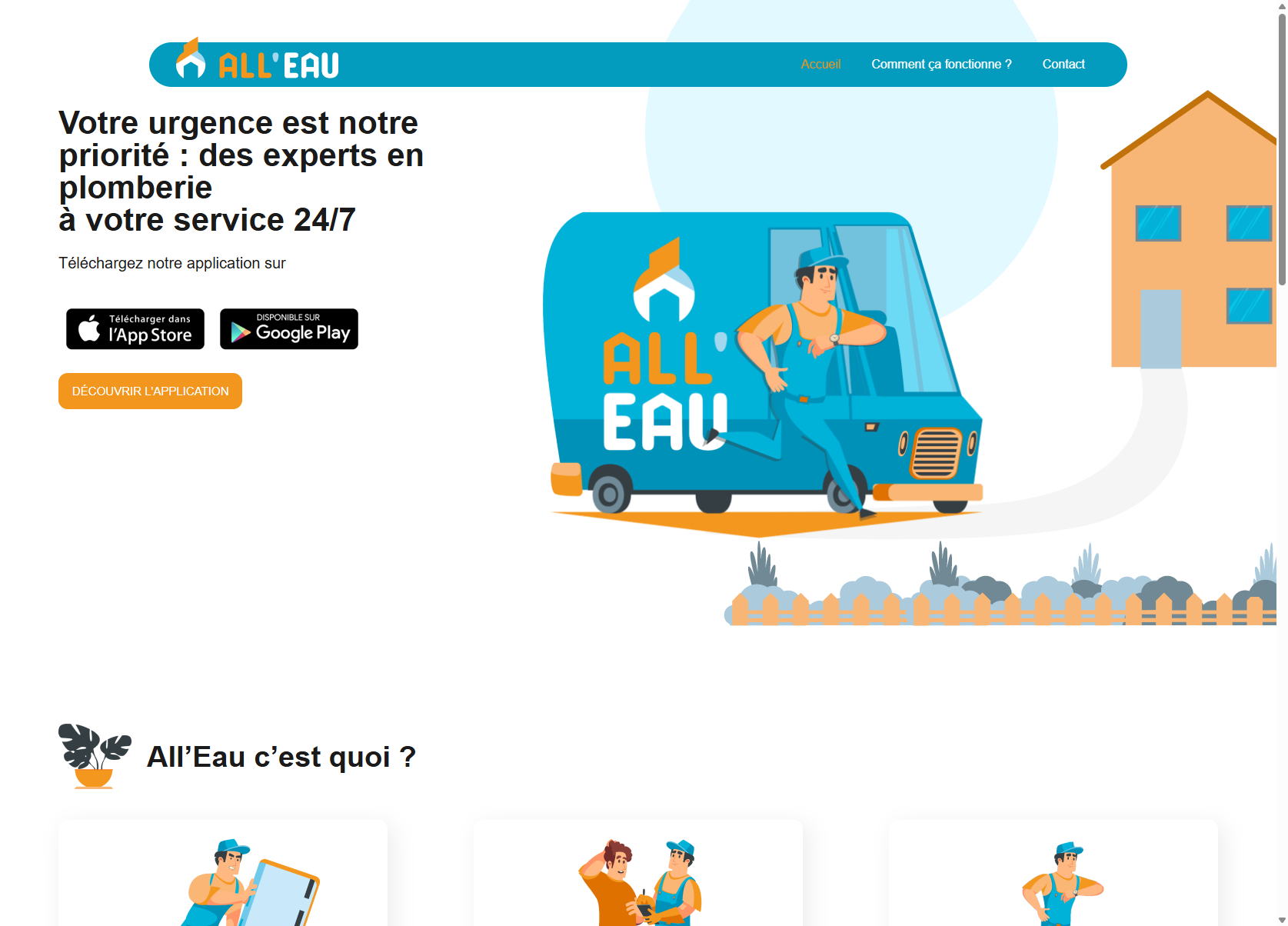 Capture du site All’Eau
