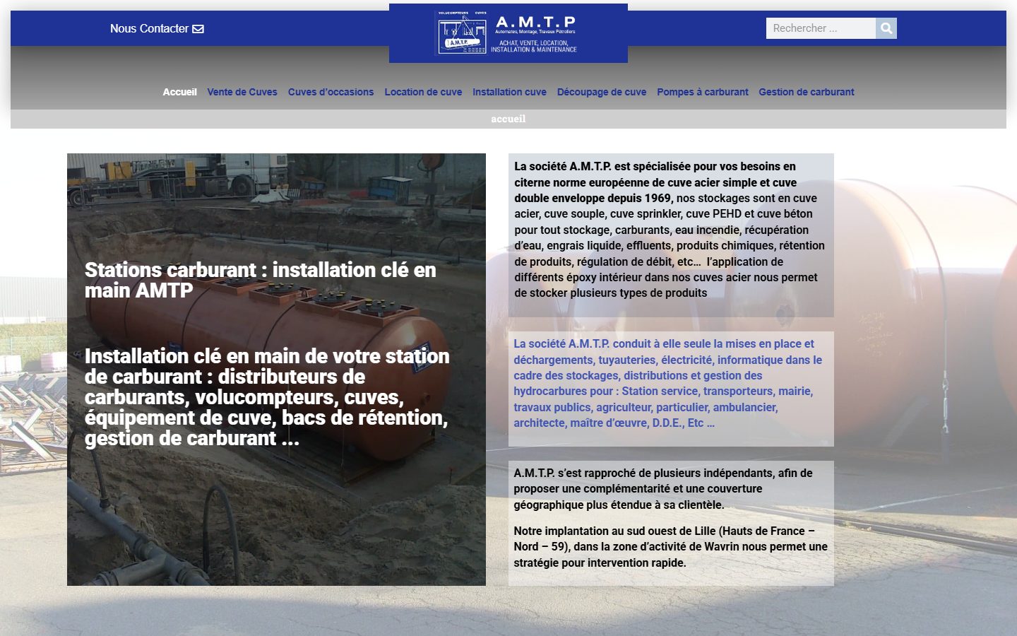 Capture du site AMTP