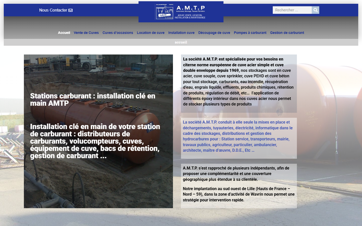 Capture du site AMTP