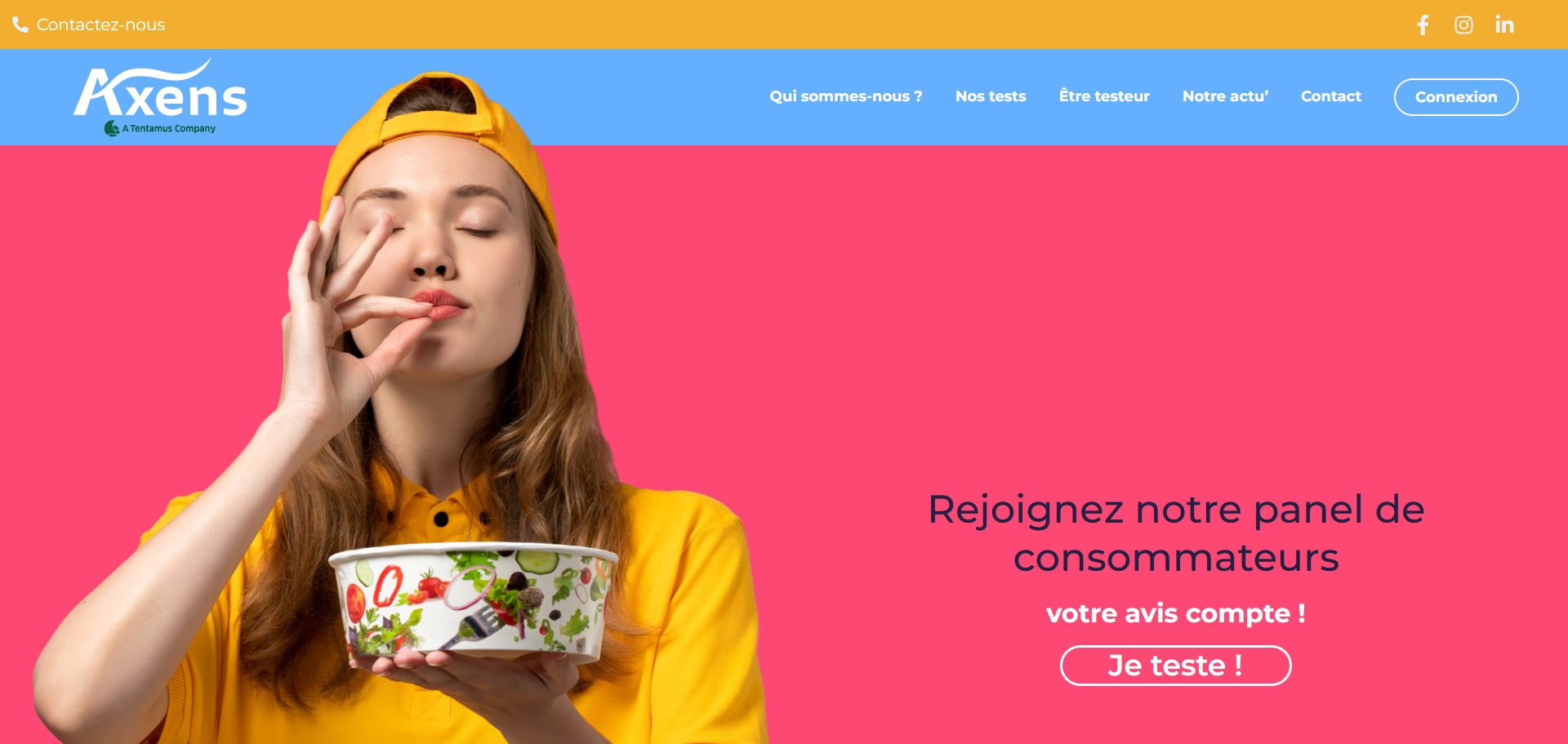 Capture du site Axens Conseil
