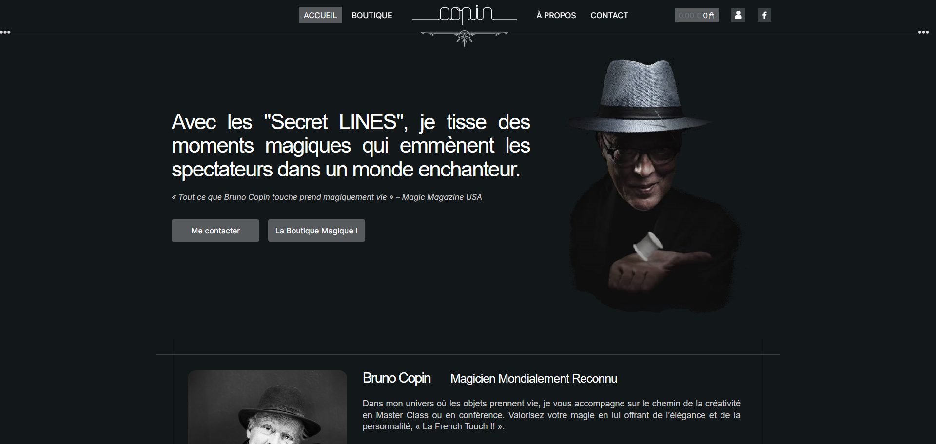 Capture du site Bruno Copin