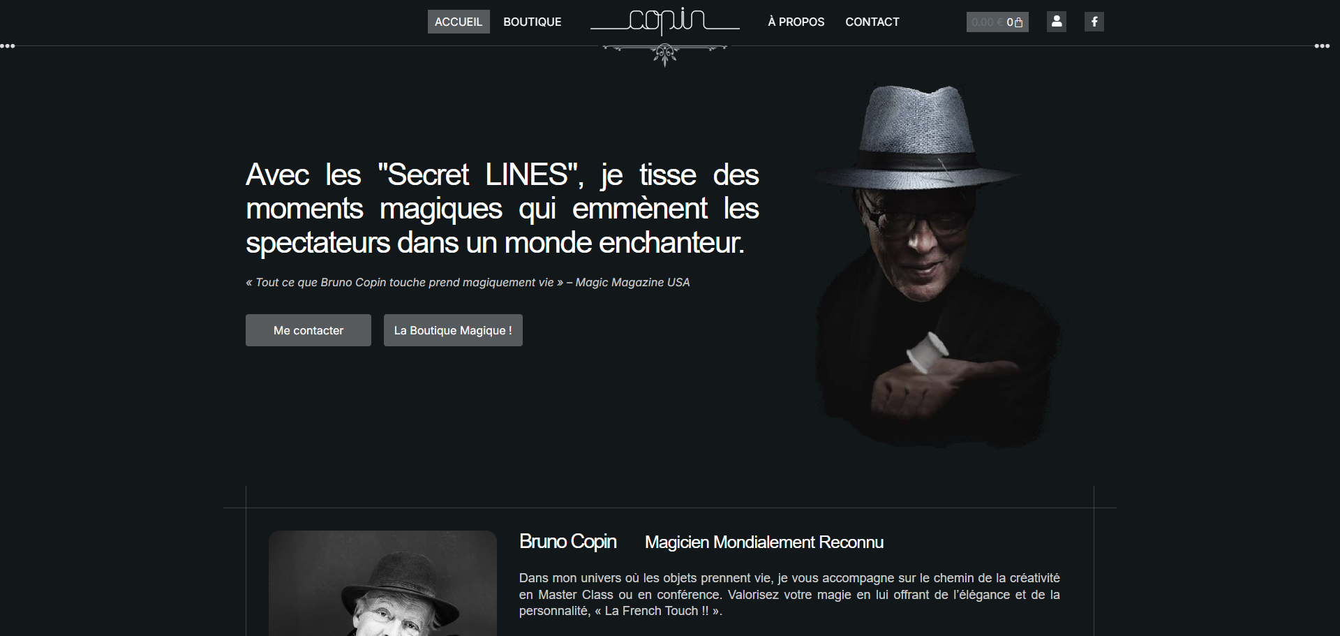 Capture du site Bruno Copin
