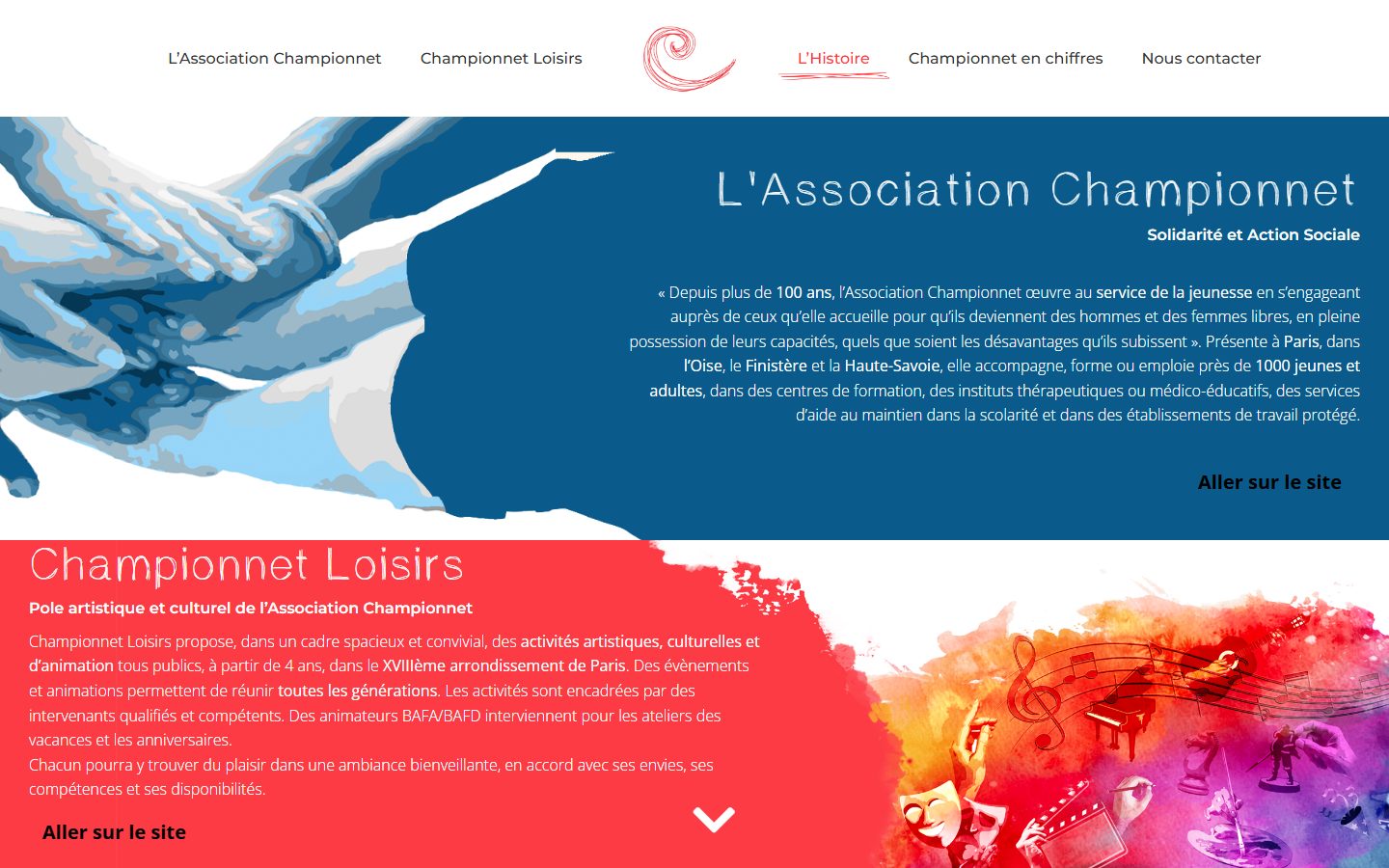 Capture du site Championnet