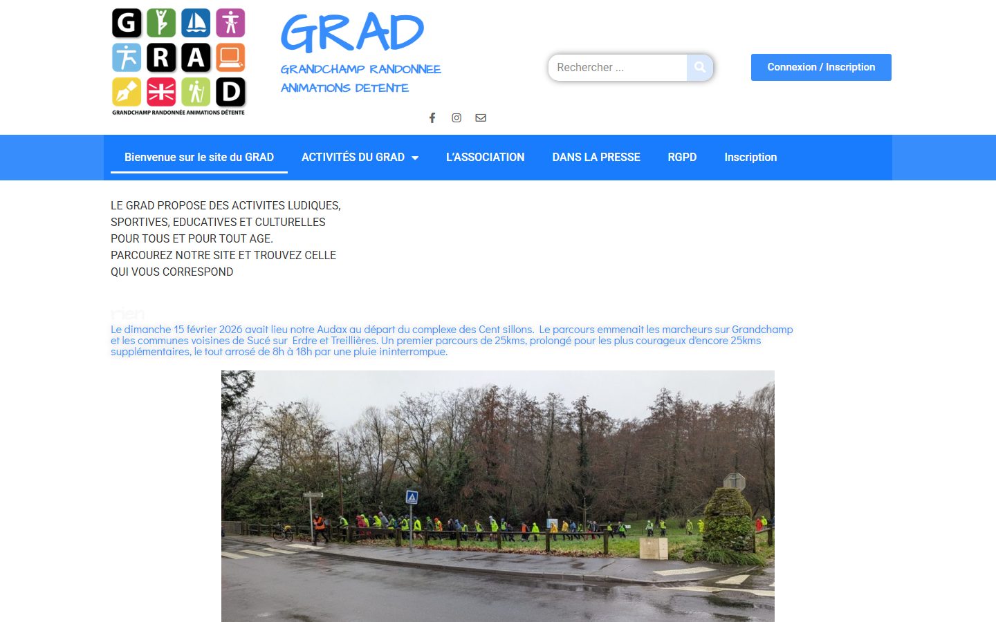 Capture du site GRAD