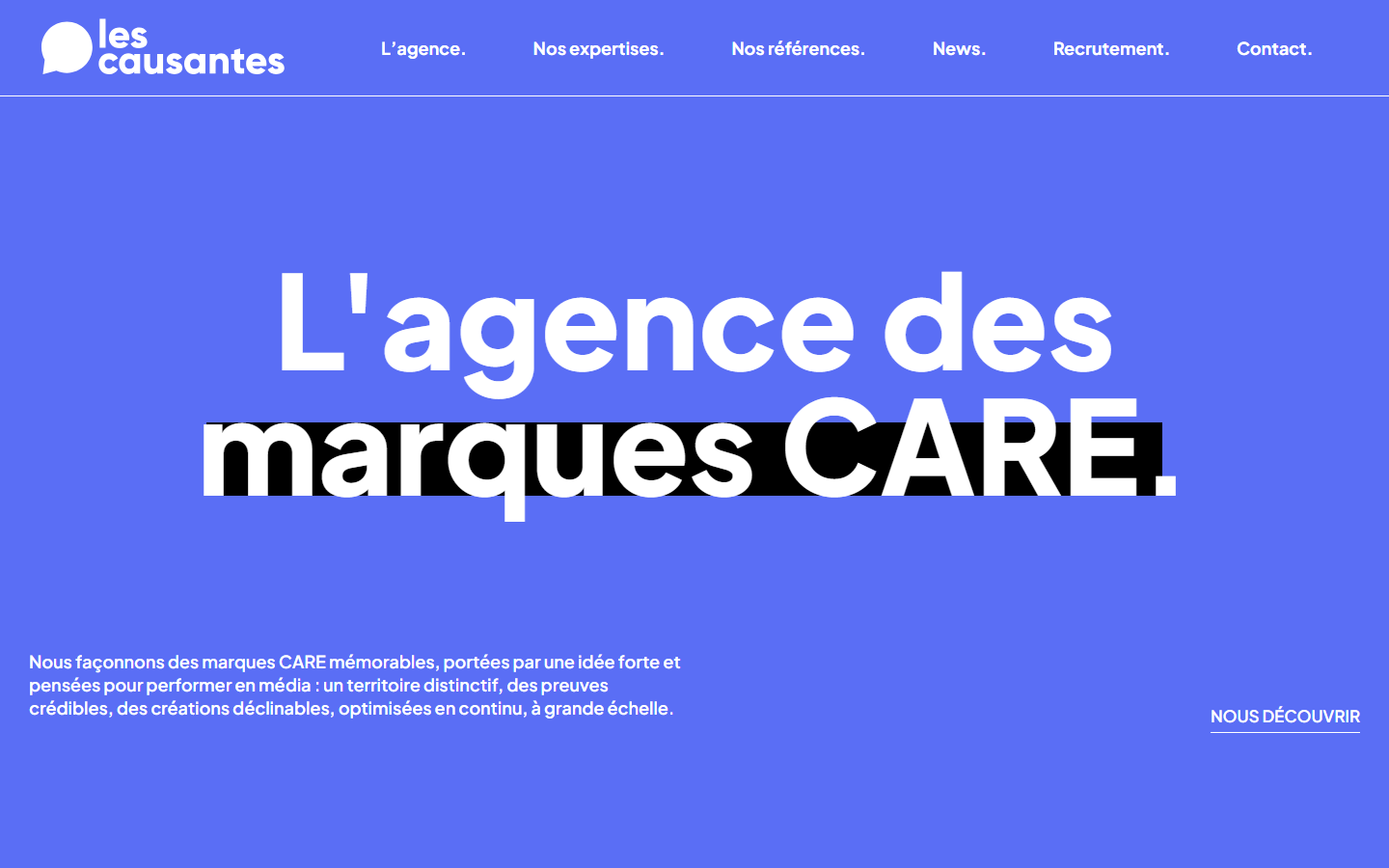 Capture du site Les Causantes