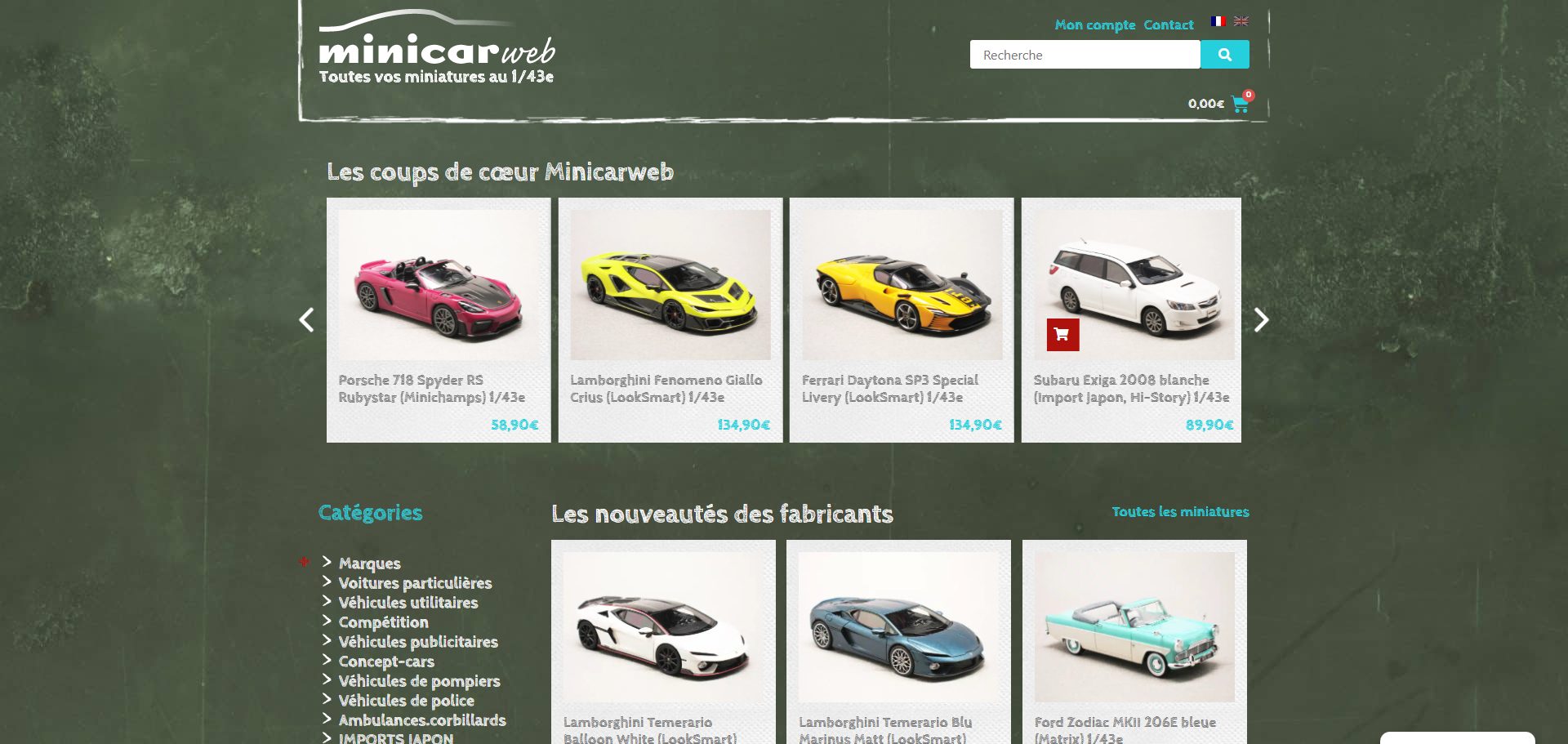 Capture du site Minicarweb