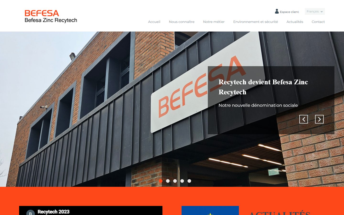Capture du site Befesa Zinc Recytech