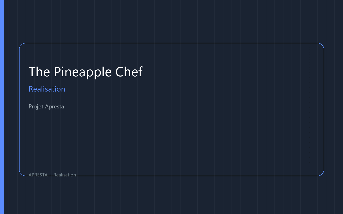 Capture du site The Pineapple Chef