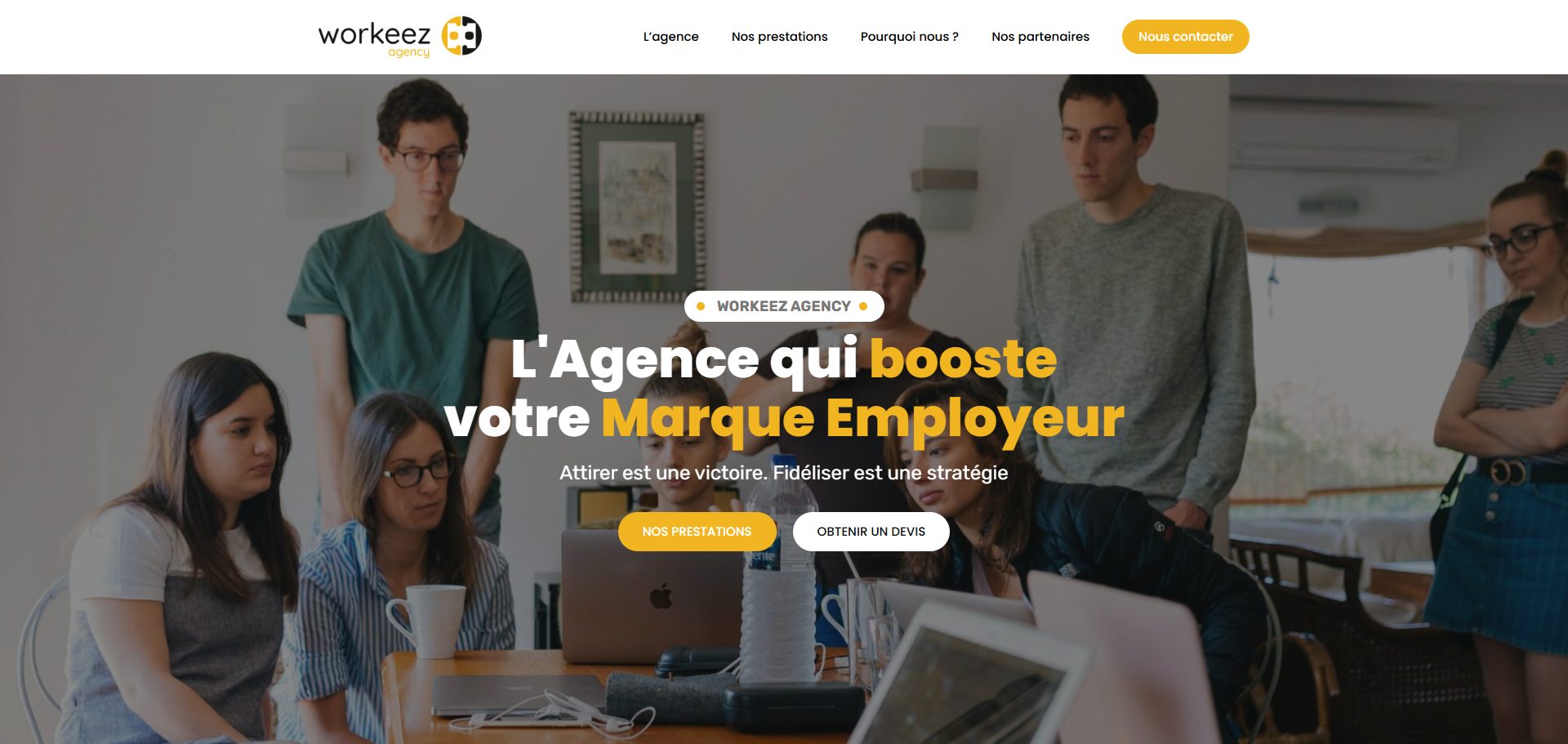 Capture du site Workeez