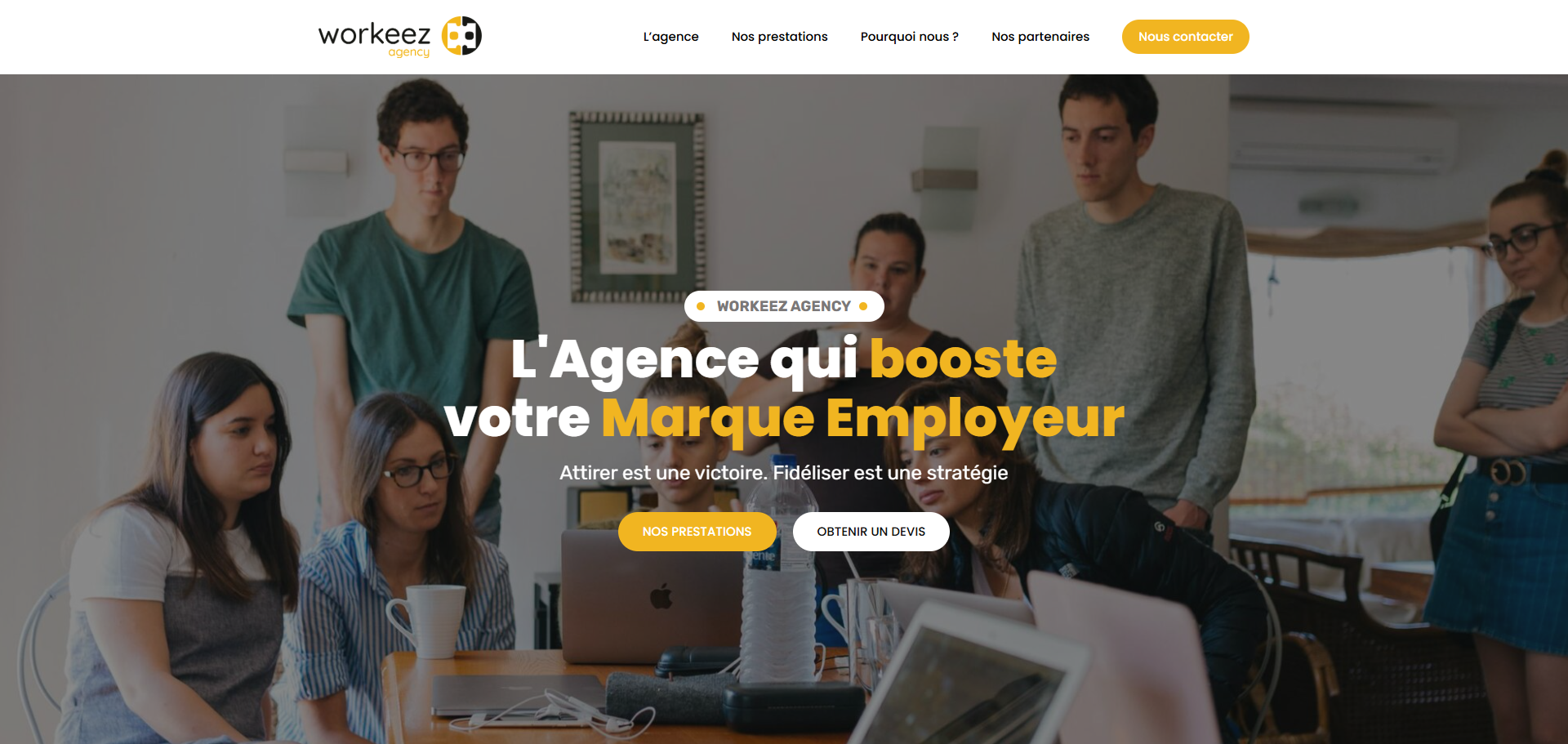 Capture du site Workeez