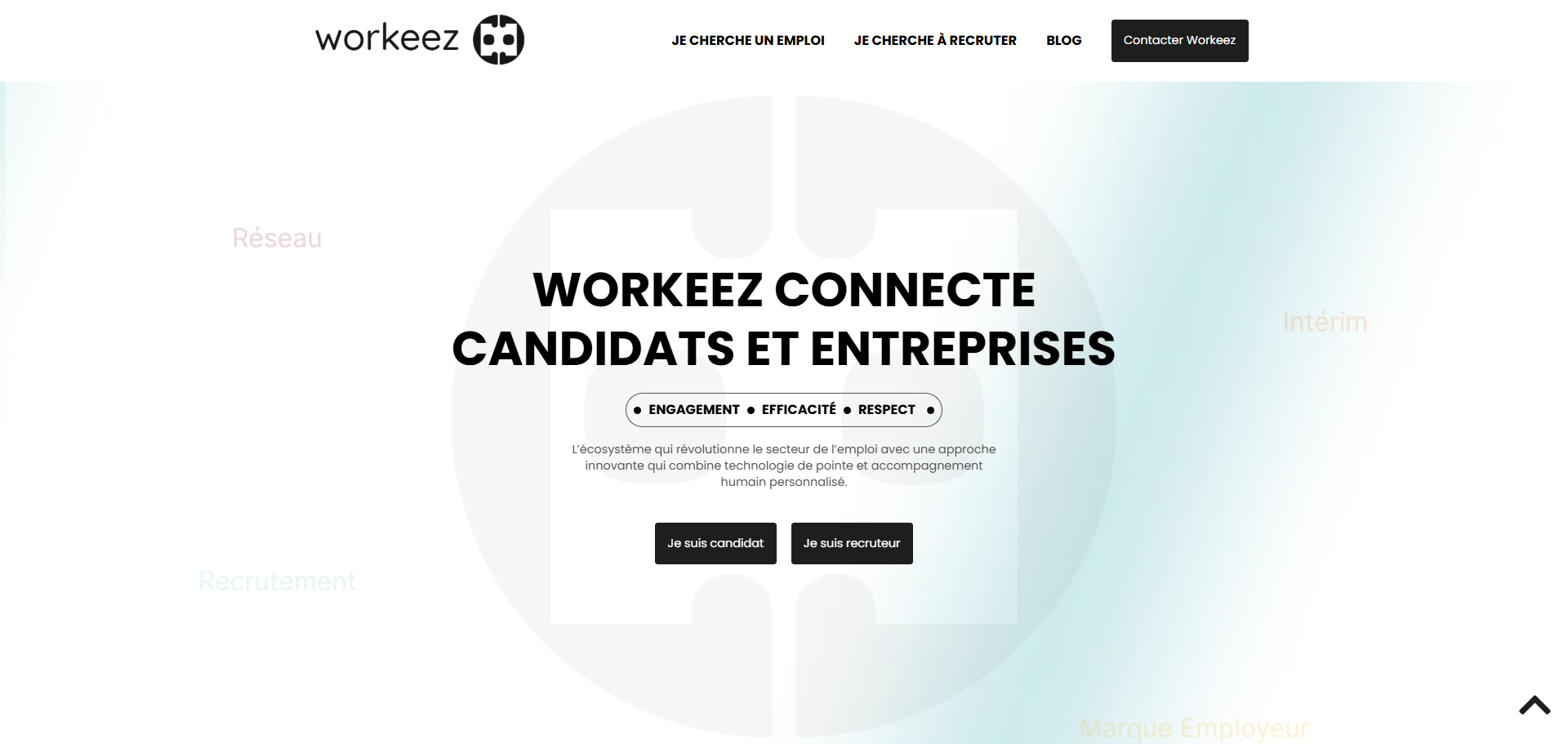 Capture du site Workeez